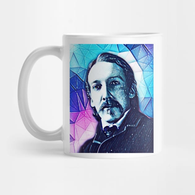 Robert Louis Stevenson Snowy Portrait | Robert Louis Stevenson Artwork 8 by JustLit